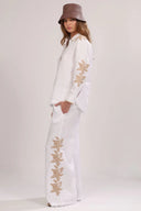 Pantalon Pom Pom Fragola White