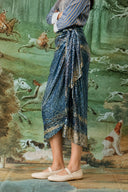 Falda Phoebe Blue Palm