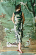 Falda Phoebe Verde Lentejuelas