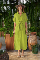 Vestido Knot Rizzi Lemon Green
