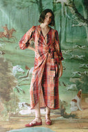 Vestido Poeta Rojo Guinda