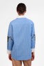 Blusa Poplin Snow Leopard Light Blue