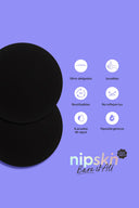 Nipple Covers Round Shape Black