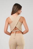 Chaleco Saphie Taupe