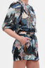 Short Flower Snow Leopard Blue