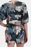 Short Flower Snow Leopard Blue
