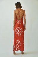 Vestido Slip Shell Tiles Brown