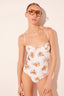 One Piece Taca Orquideas Beige