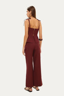 Pantalon Tailored Wine