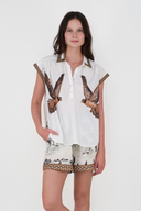 Short Tiger Mystic White