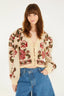 Chompa Tricot Romance Beige Red