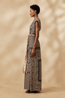 Vestido Estampado Florcita Dark Blue