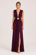 Vestido Flor De Loto Morado