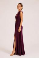 Vestido Flor De Loto Morado