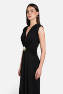 Vestido Flor De Loto Negro