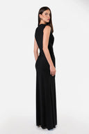 Vestido Flor De Loto Negro