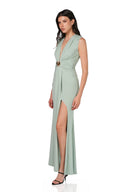 Vestido Flor De Loto Verde