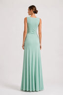 Vestido Flor De Loto Verde