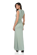 Vestido Flor De Loto Verde
