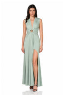Vestido Flor De Loto Verde