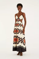 Vestido Flor Fiorella Bege
