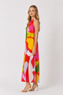 Vestido Mariana Hojas Pink