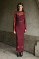 Vestido Nial Burgundy