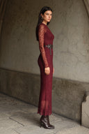 Vestido Nial Burgundy