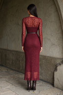 Vestido Nial Burgundy