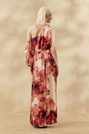 Vestido Um Ombro Ancocha Dark Pink