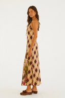 Vestido Xadrez Romantico Mocha