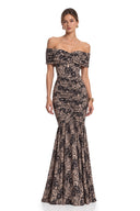 Vestido Hattie Black Nude