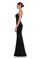 Vestido Stelle Black Silver