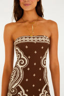 Vestido Taipa Nicole Marrom