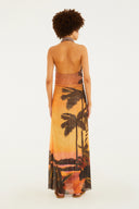 Vestido Tule Degage Yellow