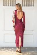 Vestido Camille Burgundy