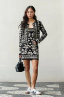 Vestido Tricot Curto Preto
