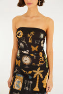 Vestido Tule Bibelo Preto