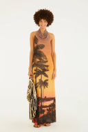 Vestido Tule Degage Yellow