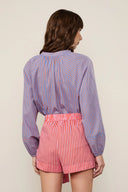 Falda Voil Listrado Pink