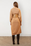 Vestido Crewneck Long