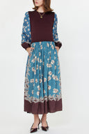 Vestido Aimie Burgundy Blue