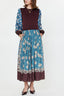 Vestido Aimie Burgundy Blue
