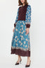 Vestido Aimie Burgundy Blue