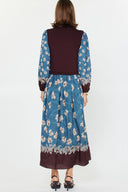 Vestido Aimie Burgundy Blue
