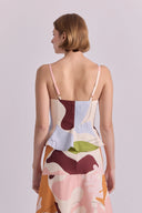 Top Ambar Hojas White