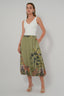 Andrey Olive Multi Skirt