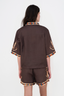 Blusa Short Slv Bali Brown