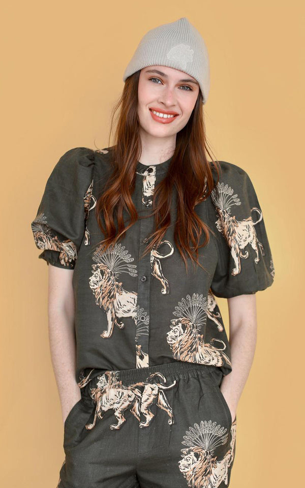 Blusa Baloon Lion Palms