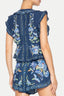 Blusa Floral Ana Azul
